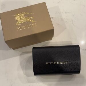Burberry Black Foldable Sunglass Holder with Gold Logo